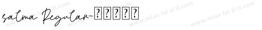 salma Regular字体转换